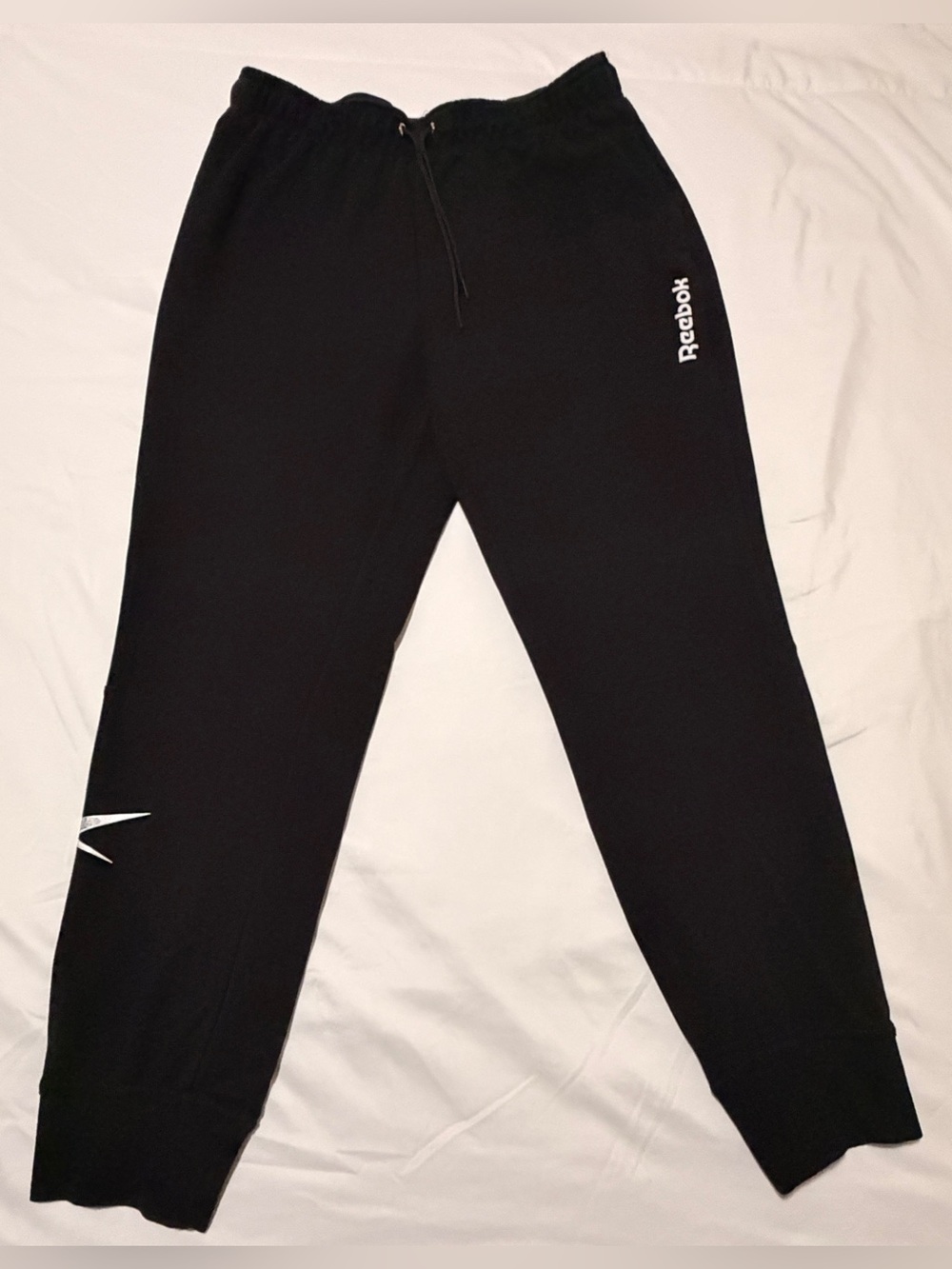 Reebok Men's Identity Fleece Black Jogger Pants, Size L